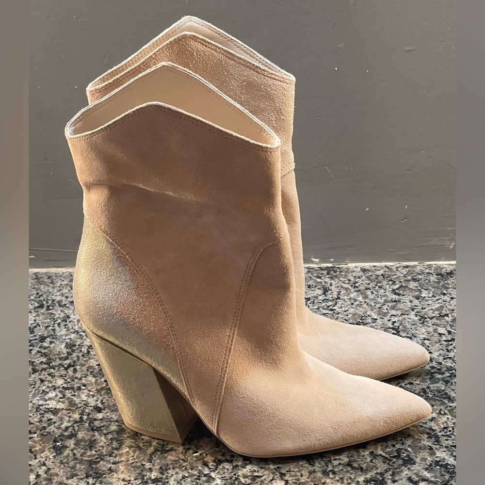 Dolce Vita Nestly Western Ankle Boots Size 7.5